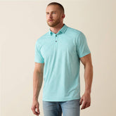 Ariat Men / Jacquard Printed Fitted Polo