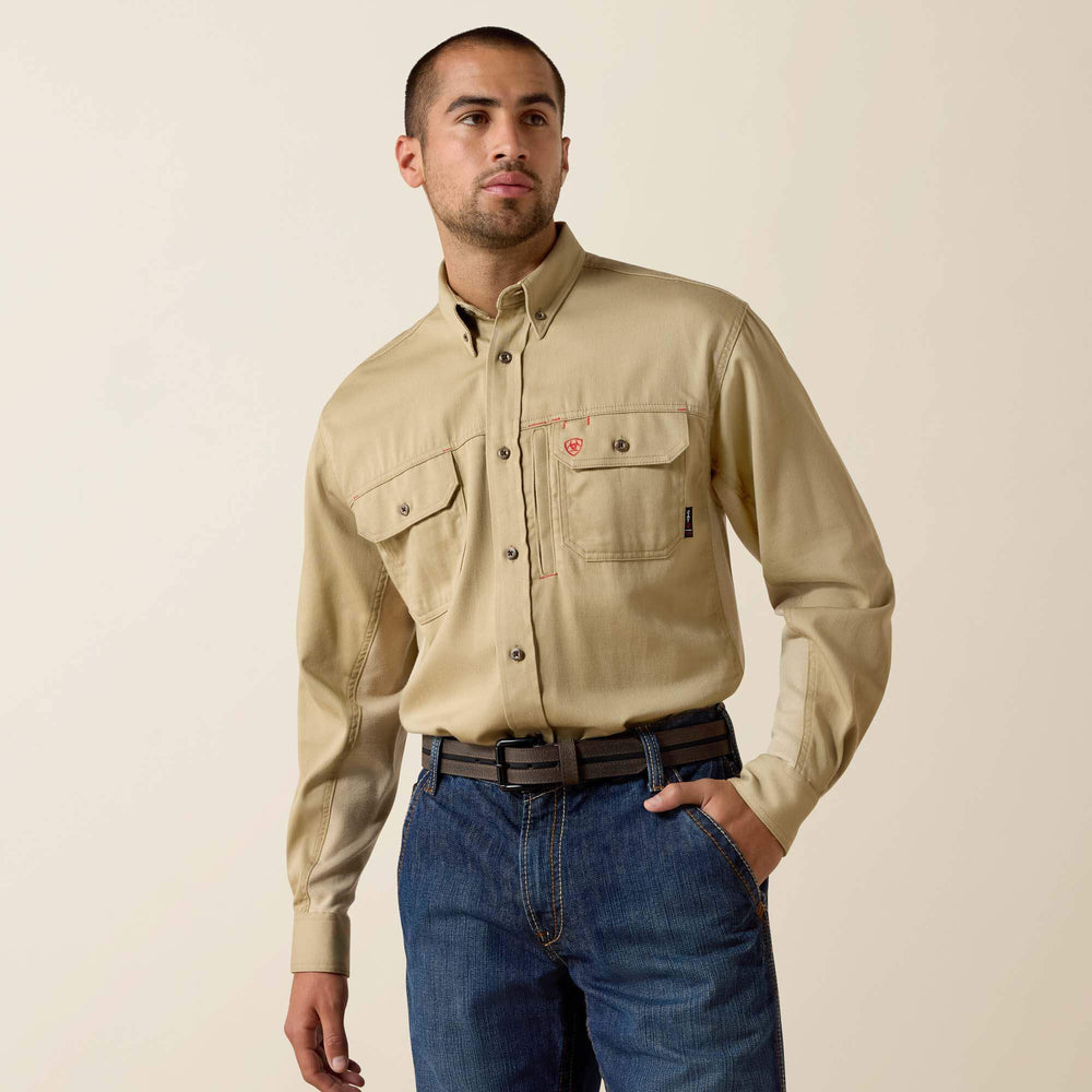 Ariat Men / FR Solid Vent Work Shirt