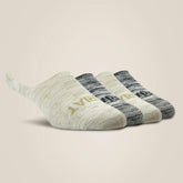 Ariat Women / No Slip No Show Sock 4 Pair Multi Color Pack