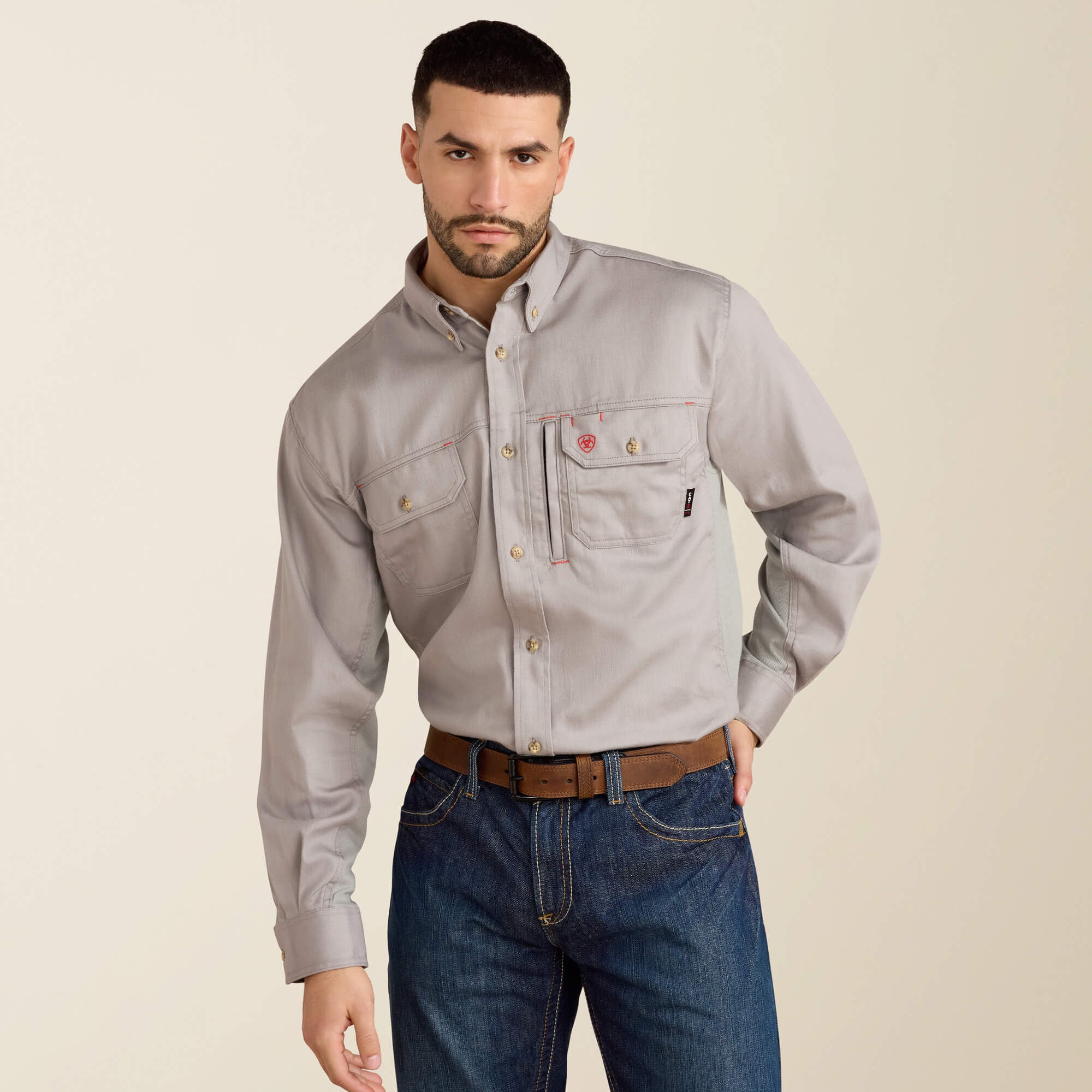 Ariat Men / FR Solid Vent Work Shirt