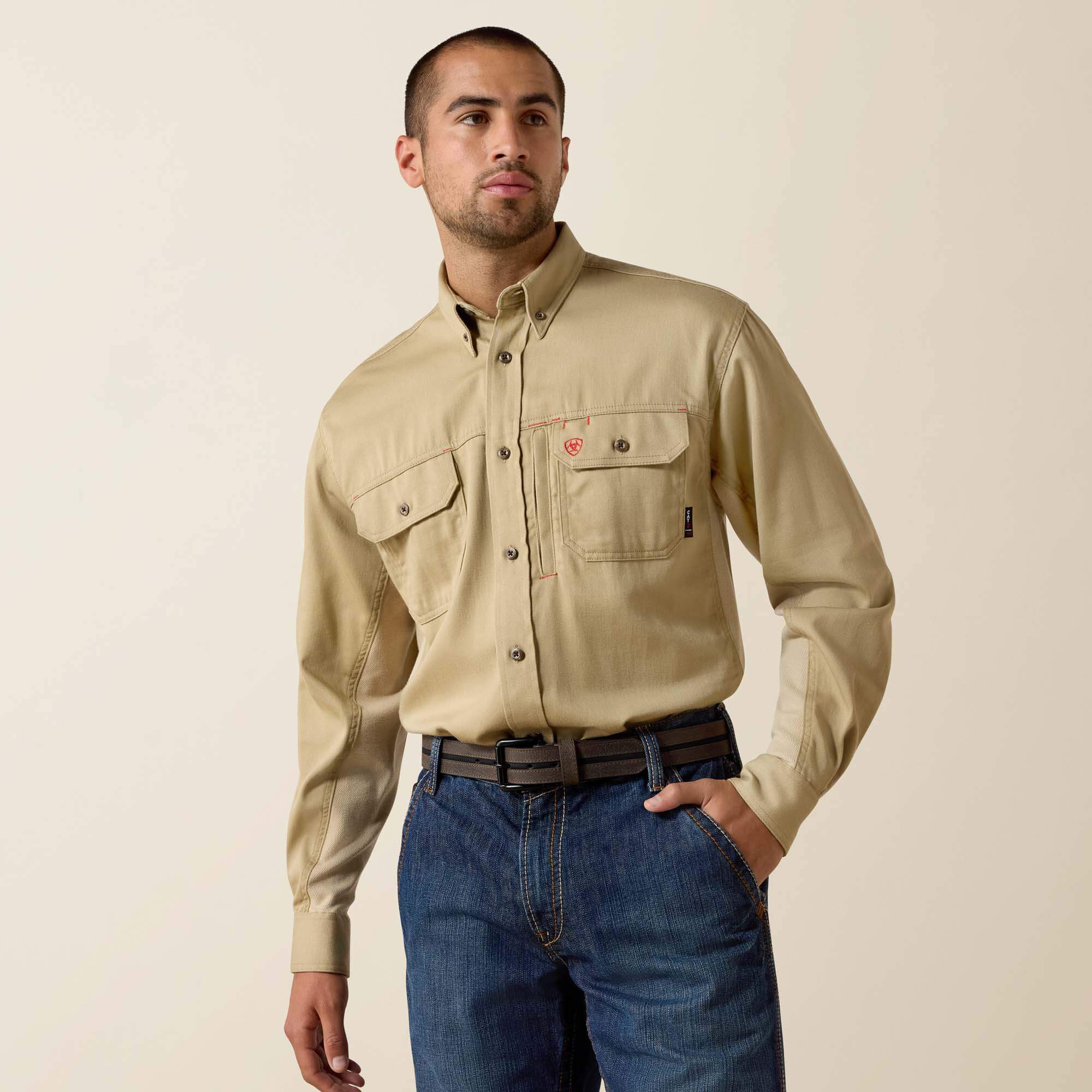 Ariat Men / FR Solid Vent Work Shirt