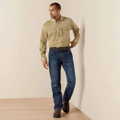 Ariat Men / FR Solid Vent Work Shirt