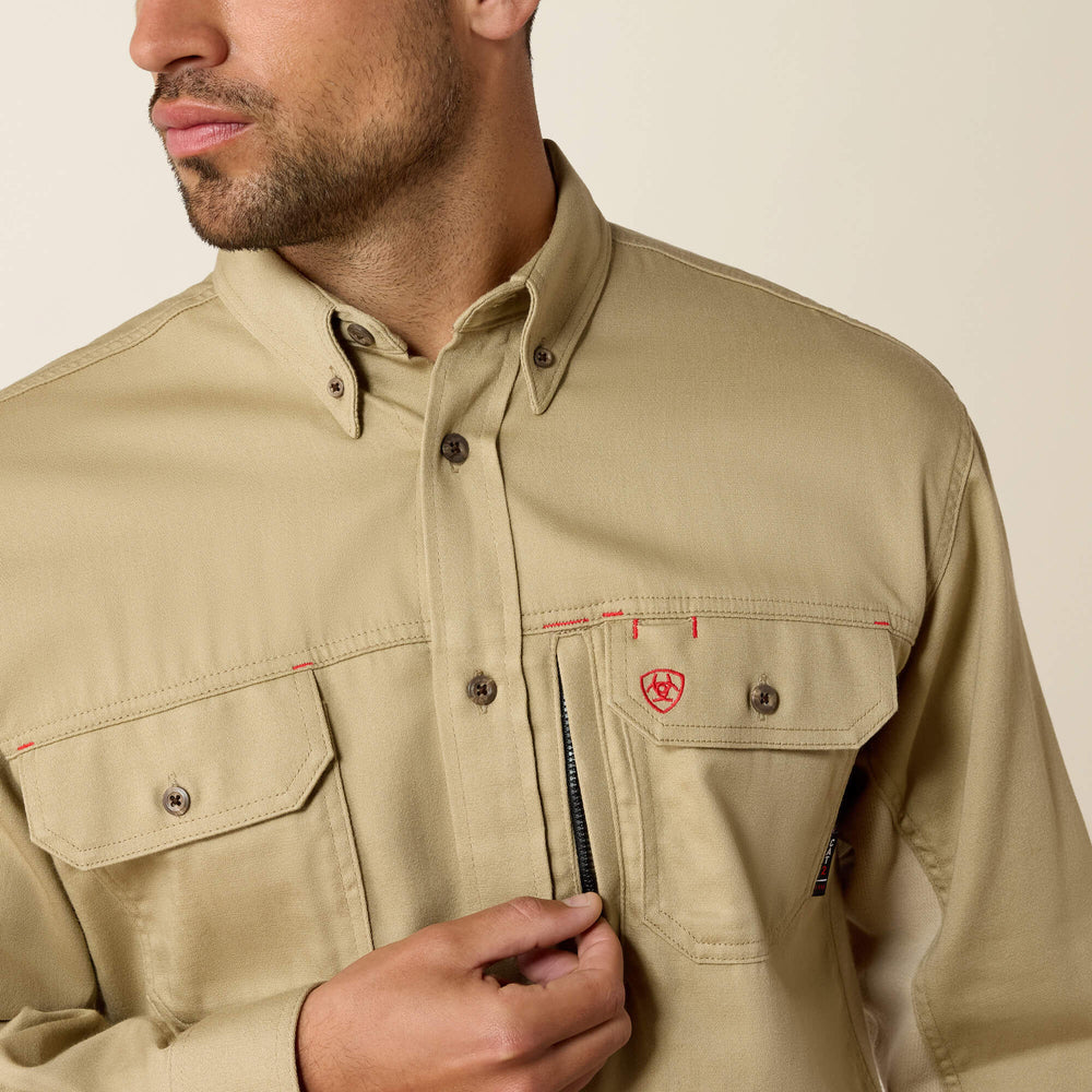 Ariat Men / FR Solid Vent Work Shirt