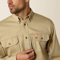Ariat Men / FR Solid Vent Work Shirt