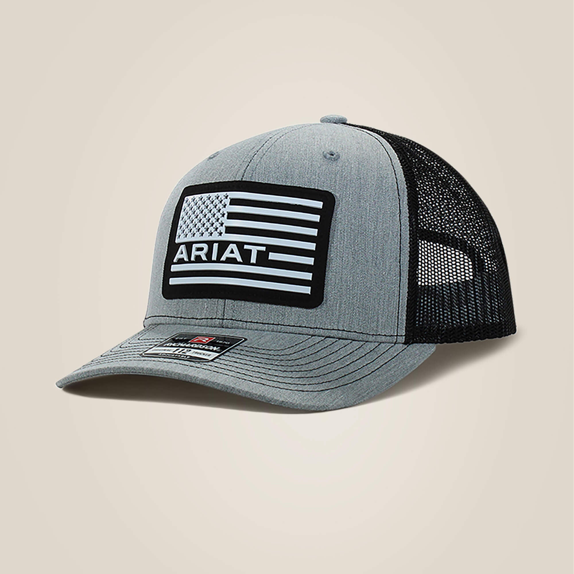 Ariat Men / Usa flag patch logo cap