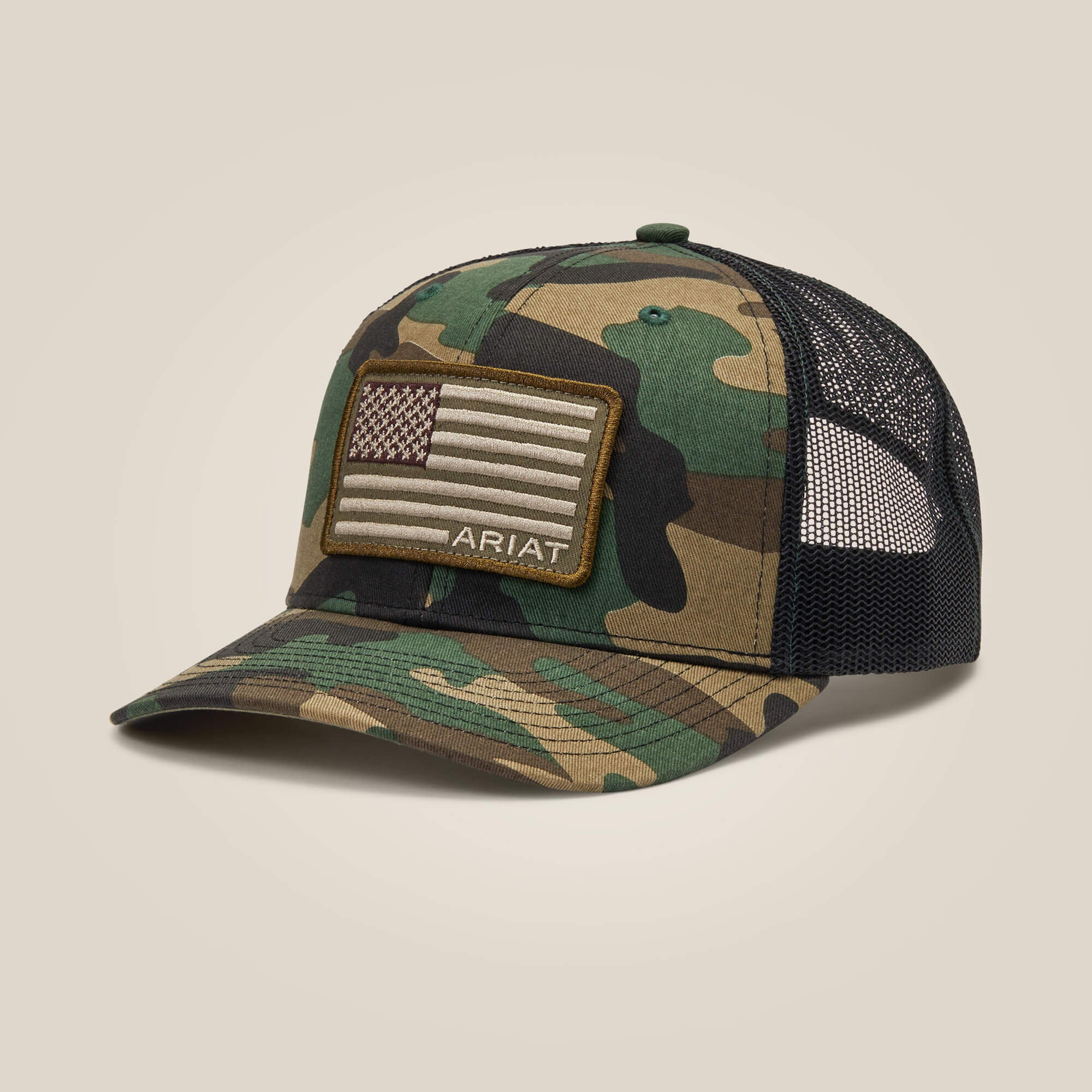 Ariat Men / Flag Patch Cap