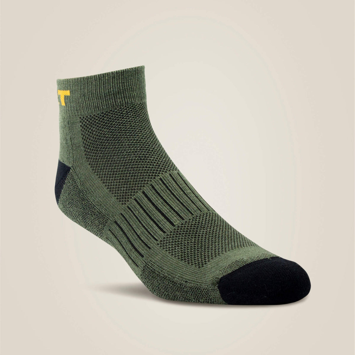 Ariat Men|Women / High Performance Quarter Crew Tek Work Sock 3 Pair Pack