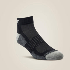 Ariat Men|Women / High Performance Quarter Crew Tek Work Sock 3 Pair Pack