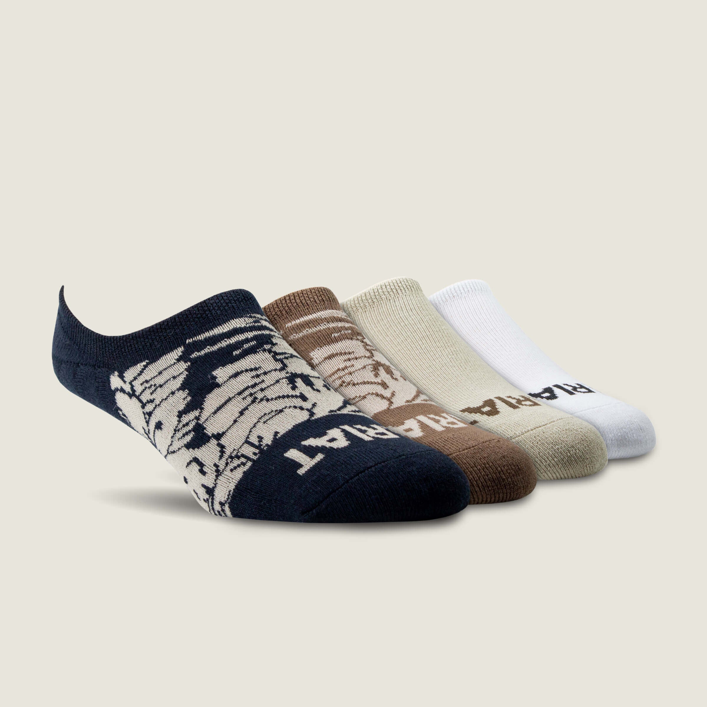 Ariat Men / Hilo No Slip No Show Sock 4 Pair Multi Color Pack