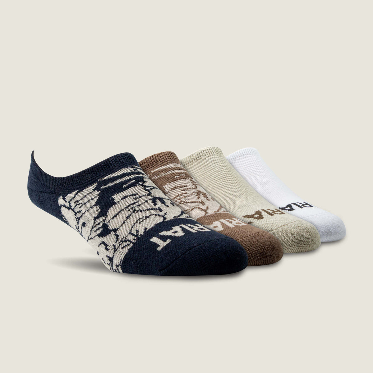 Ariat Men / Hilo No Slip No Show Sock 4 Pair Multi Color Pack