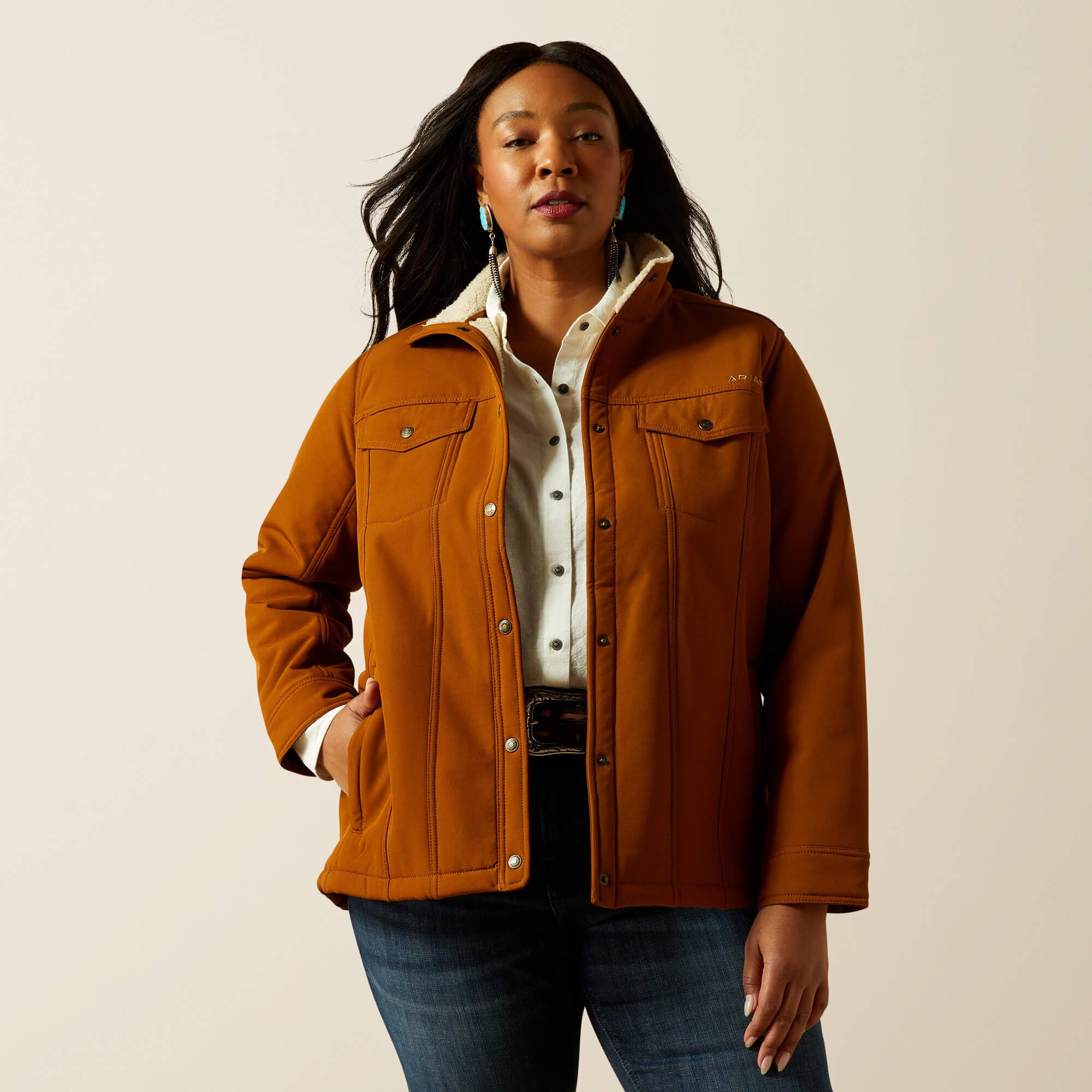 Ariat Women|Trends / Berber Back Softshell Jacket