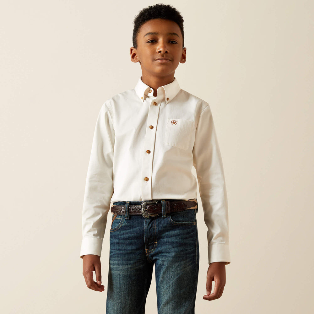 Ariat Kids / Solid Twill Classic Fit Shirt