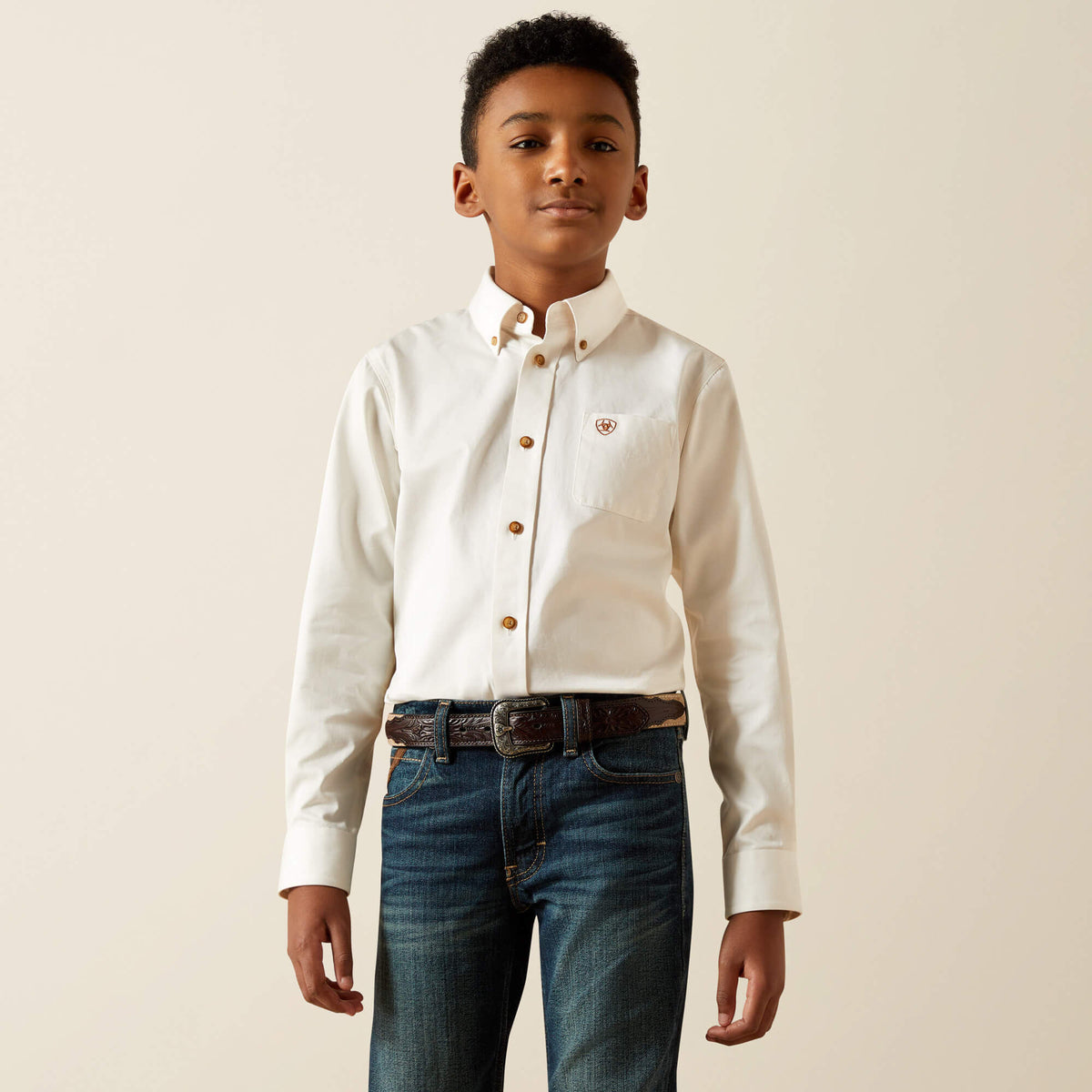 Ariat Kids / Solid Twill Classic Fit Shirt