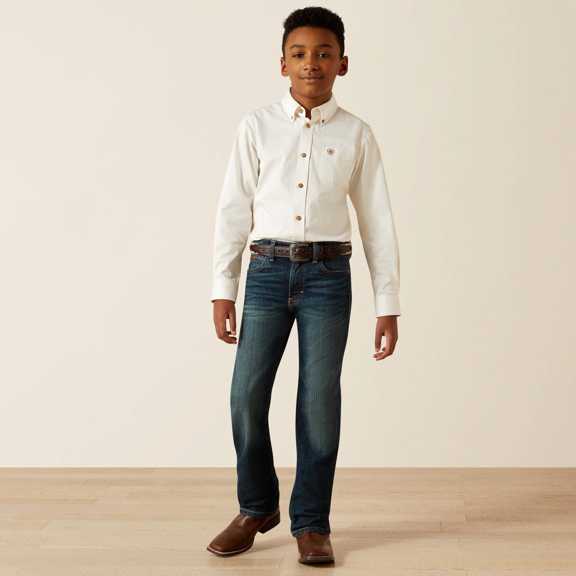 Ariat Kids / Solid Twill Classic Fit Shirt